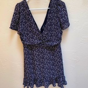 Black Dress with Flower Detail! Brand new!